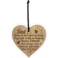 Dad Memorial Engraved Hanging Plaque In Loving Memory Sign