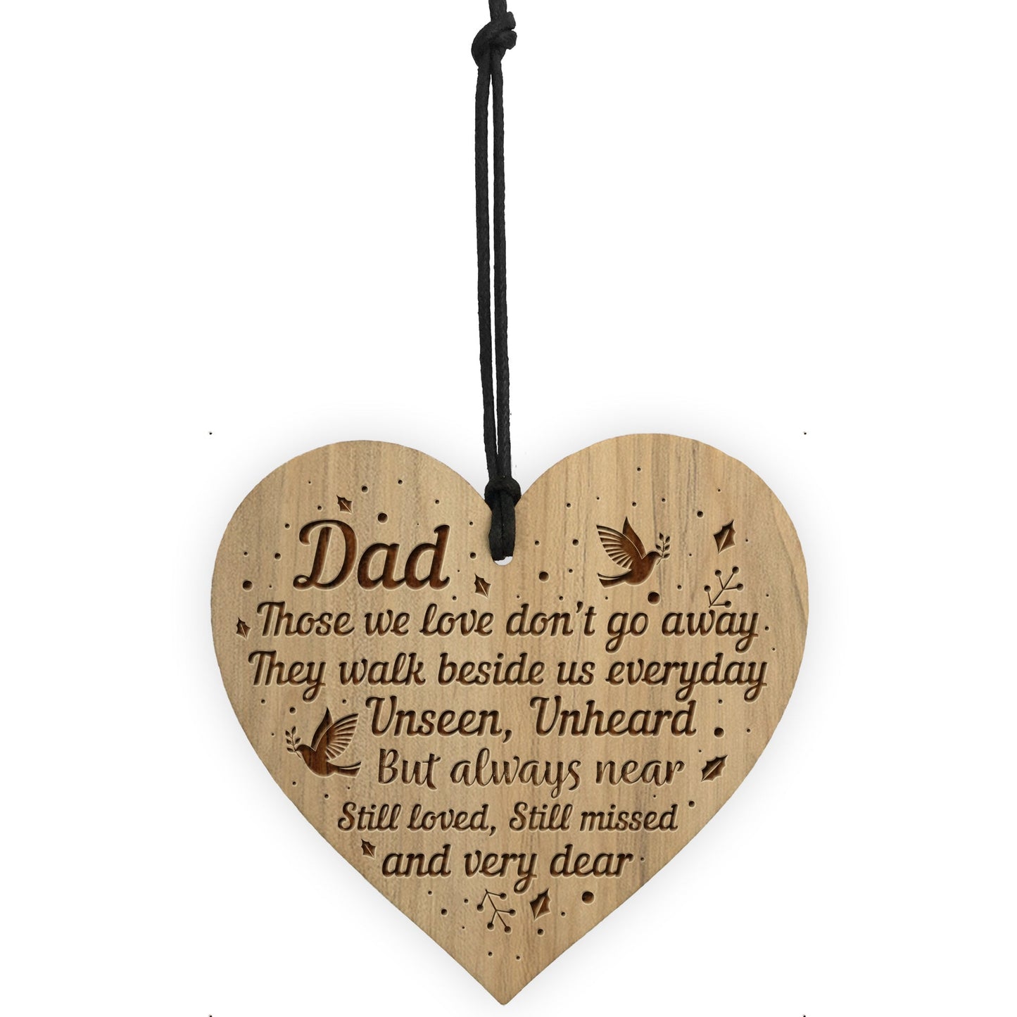 Dad Memorial Engraved Hanging Plaque In Loving Memory Sign