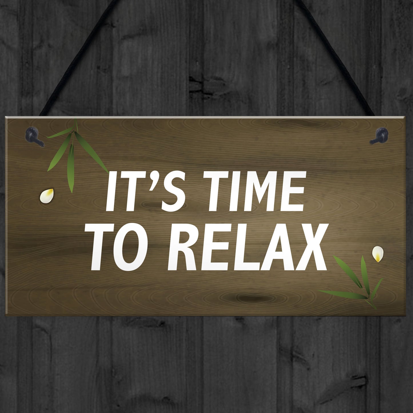 Garden Sign For Outdoor Time To Relax Novelty Hot Tub Sign Funny