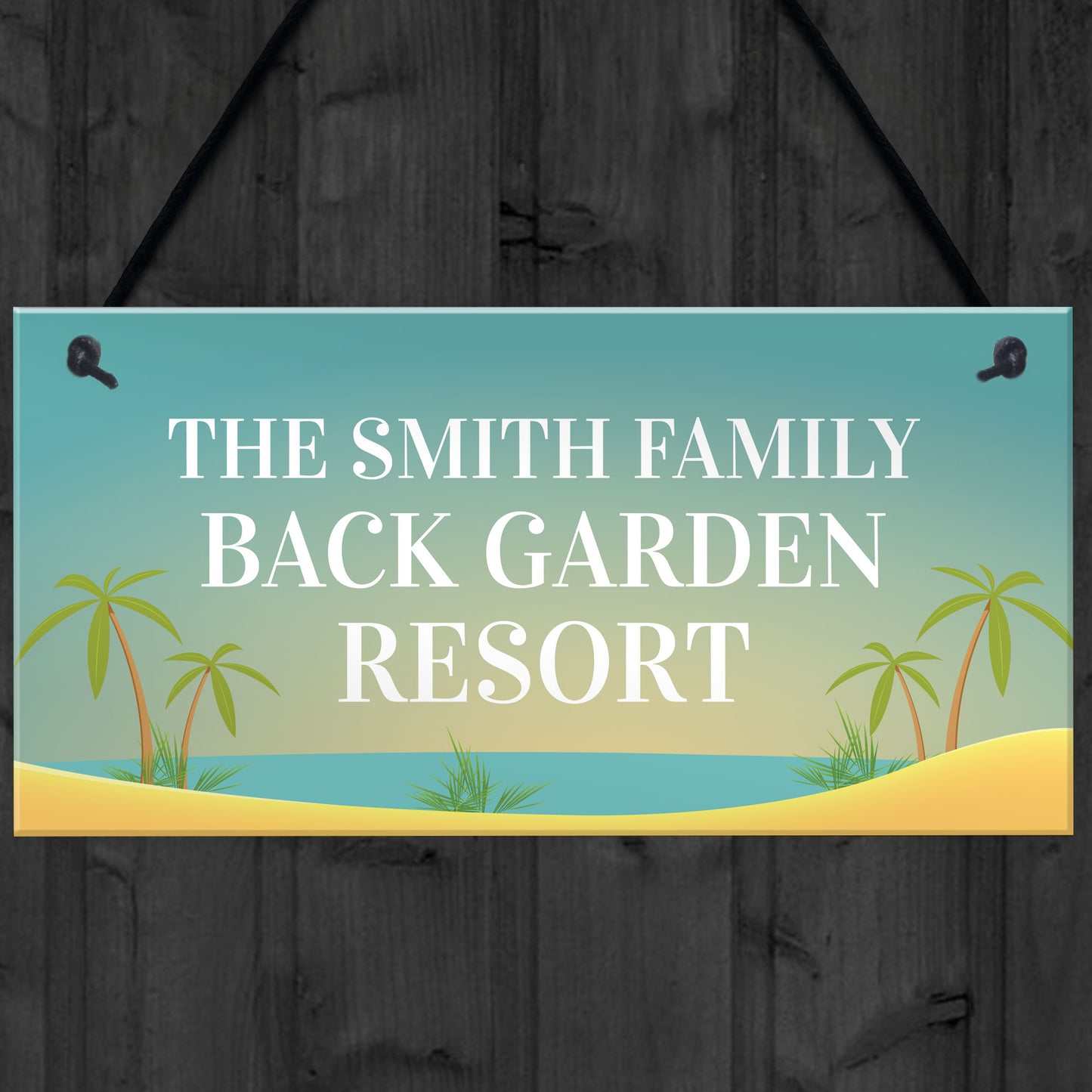 Back Garden Sign Funny Personalised Garden Sign For Outdoor