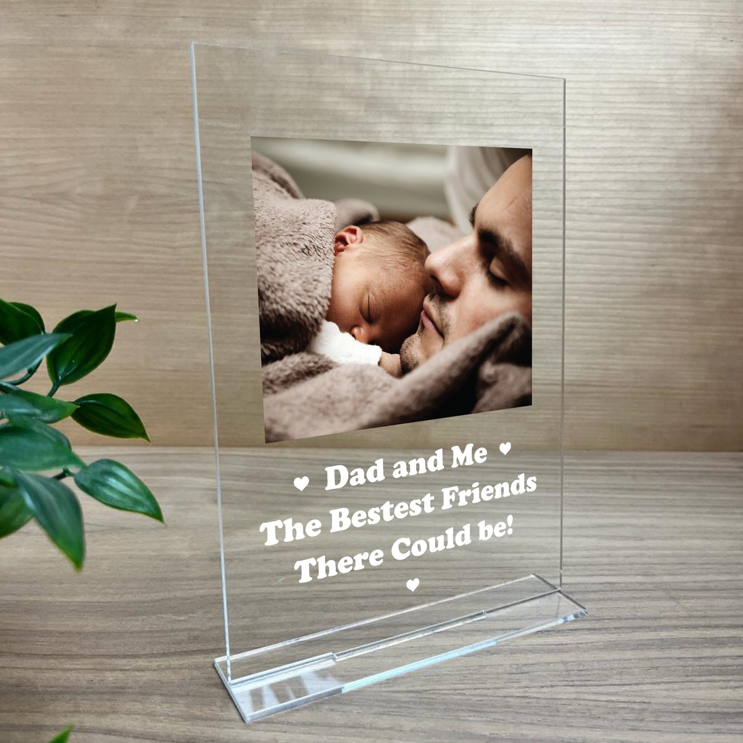 Personalised Dad Photo Plaque For Fathers Day Birthday Gift