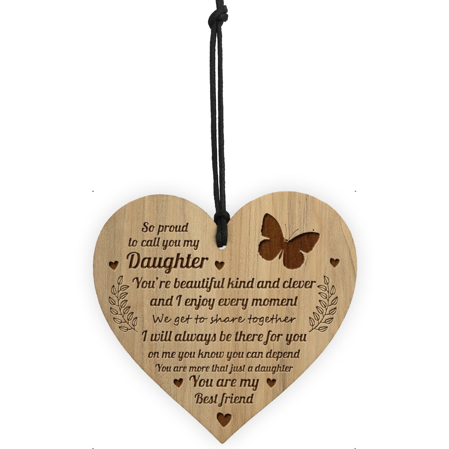 Daughter Gifts For Birthday Christmas Engraved Heart Gifts