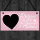 Baby Countdown Sign Mum Mummy Daddy Grandparents Baby