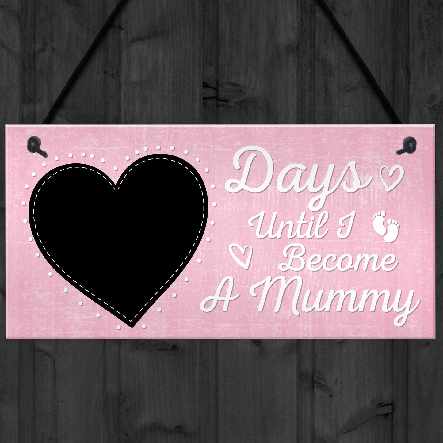 Baby Countdown Sign Mum Mummy Daddy Grandparents Baby
