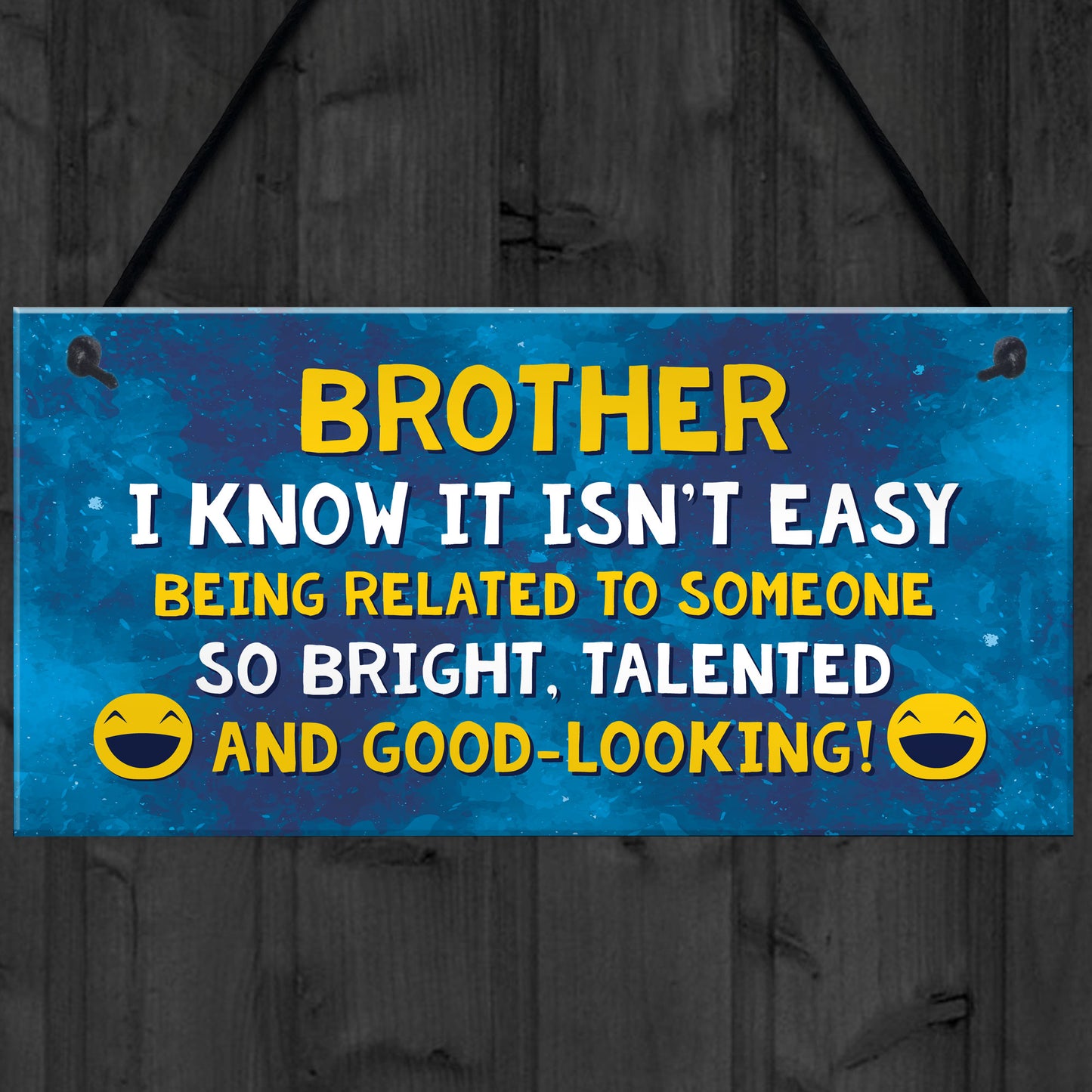 Funny Brother Plaque Birthday Christmas Gift For Brother