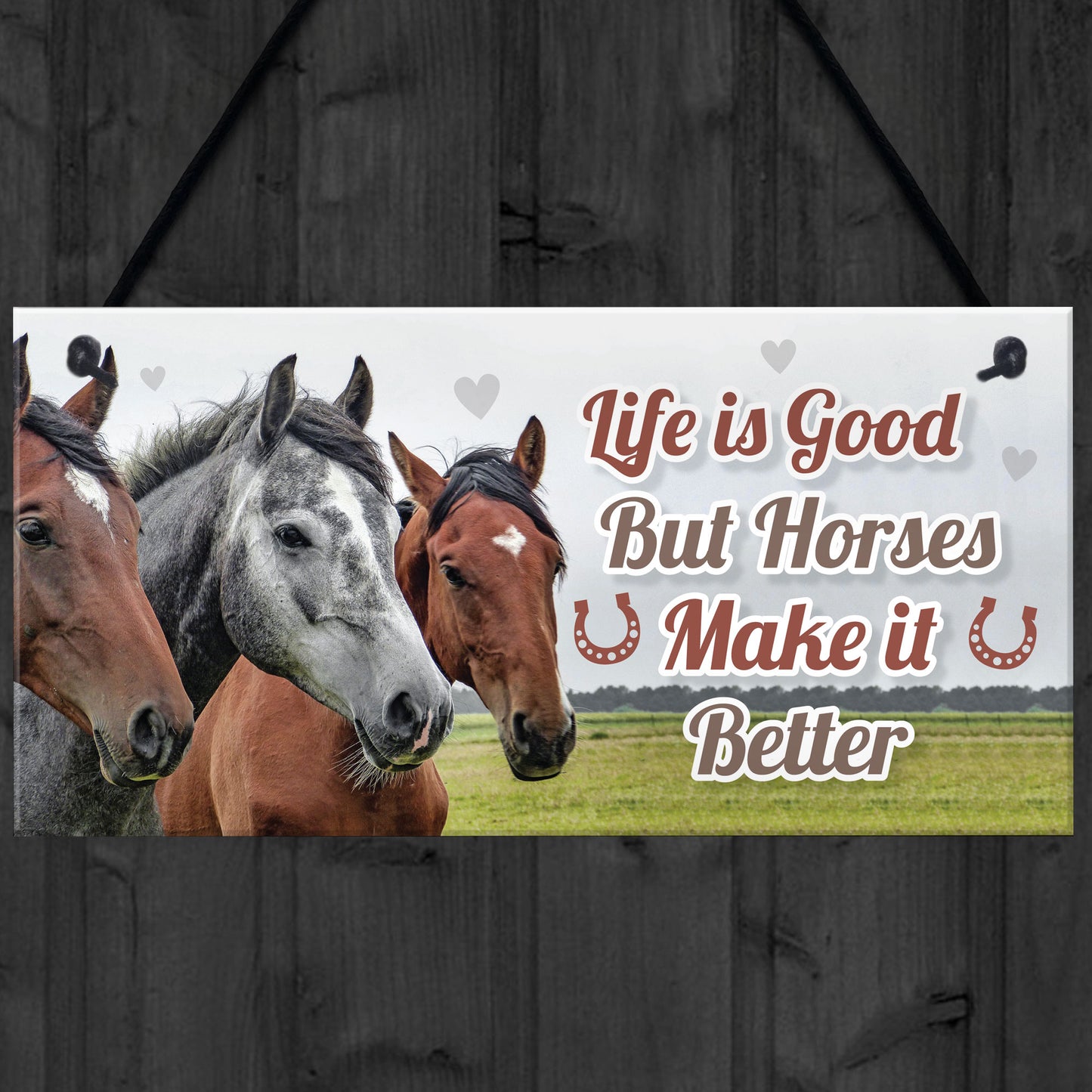 Horsey Daughter Gift For Christmas Horse Pony Stable Door Sign