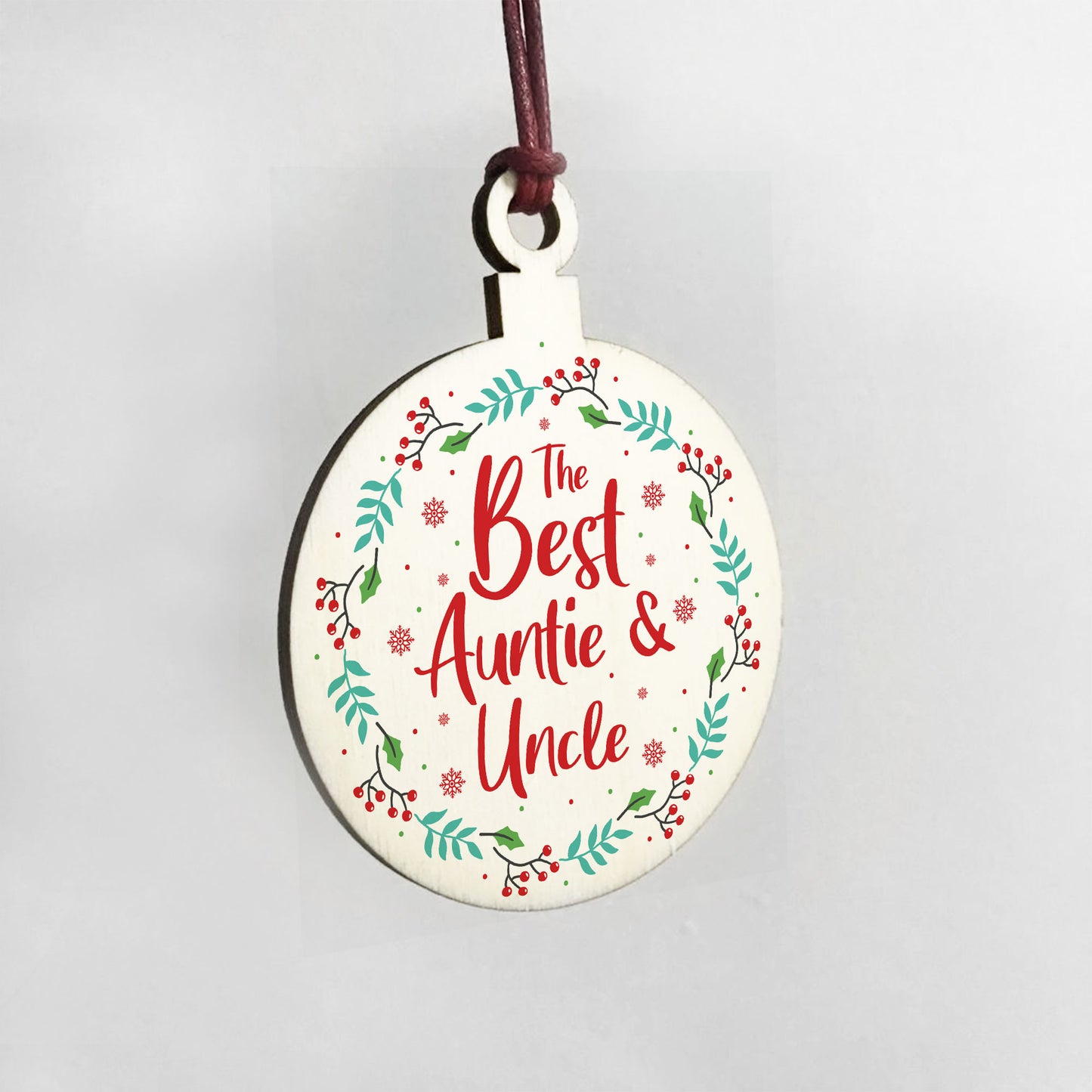 Auntie And Uncle Christmas Gift Hanging Decoration Novelty Gift