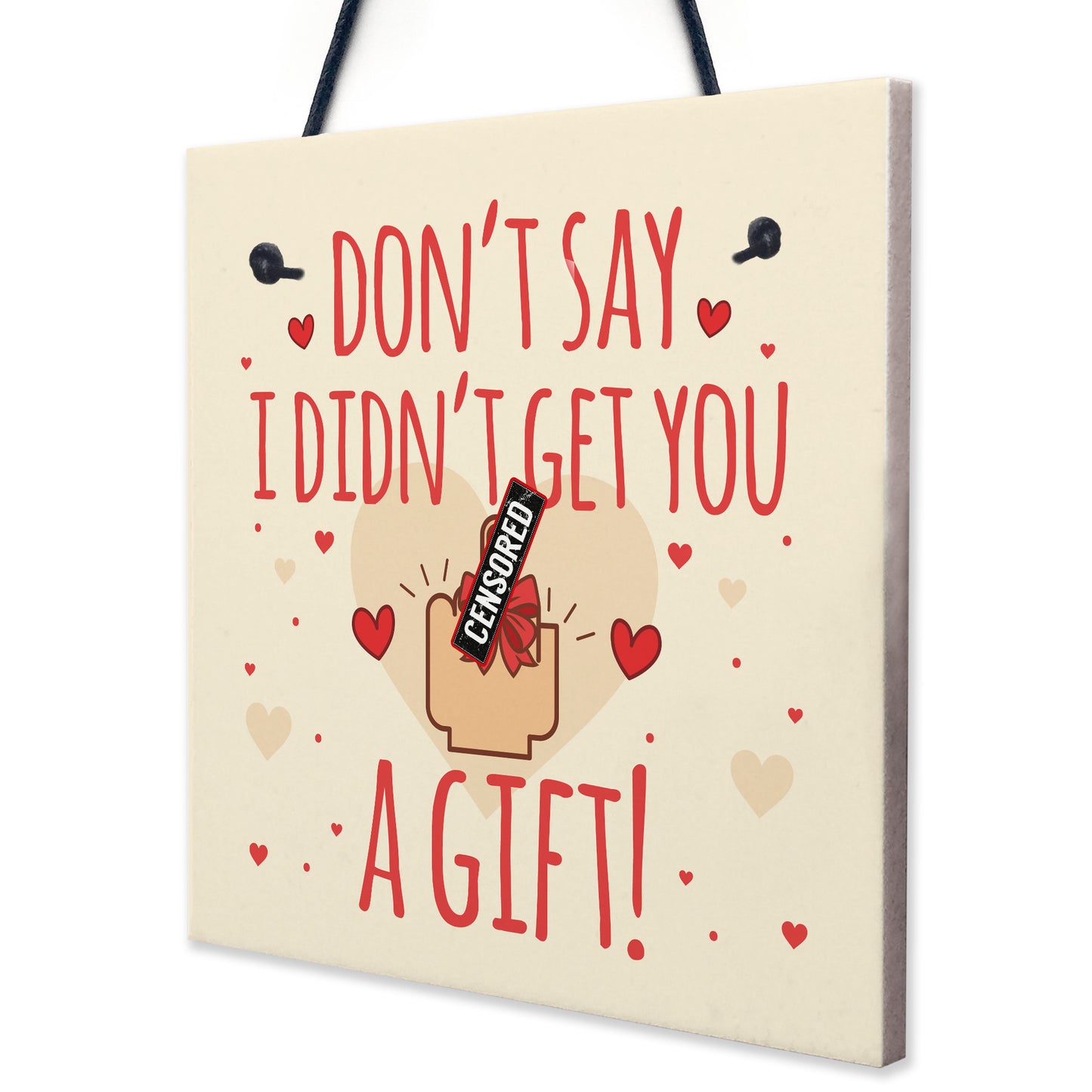 RUDE Birthday Card For Boyfriend Girlfriend Anniversary Gift