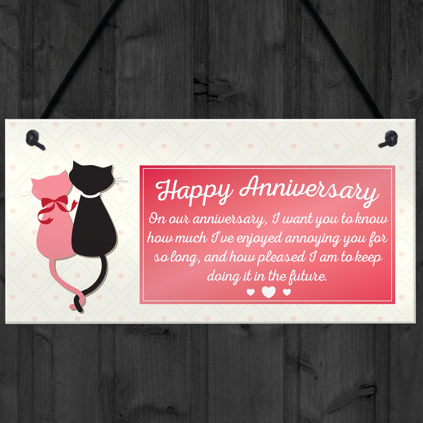 Anniversary Annoying Funny Marriage Couples Gift Hanging Plaque