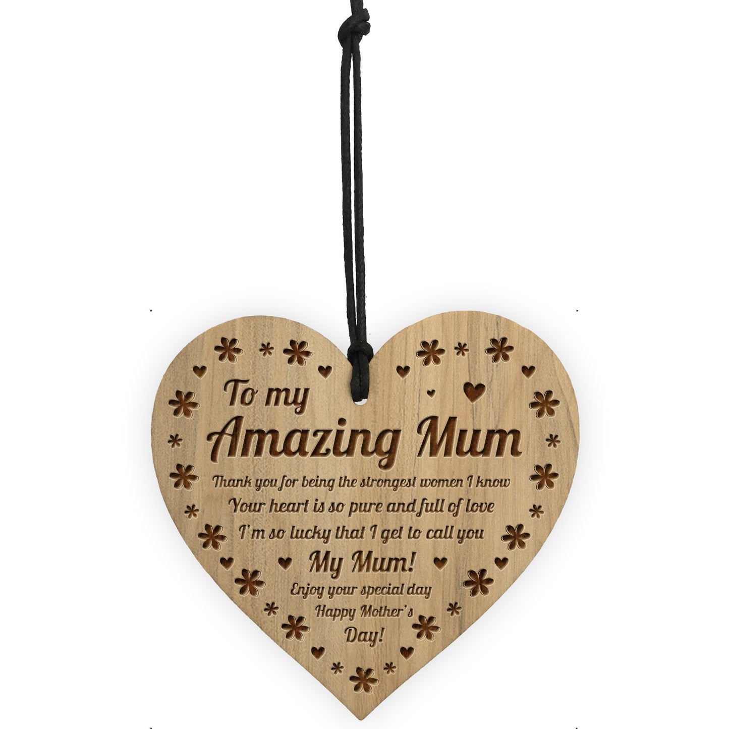 Mothers Day Gift Ideas Engraved Heart Mum Gift From Daughter
