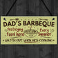 Dads Barbeque Garden Shed Sign SummerHouse Plaque Fathers Day