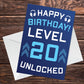 20th Birthday Gamer Card For Son Brother Gaming Theme Birthday