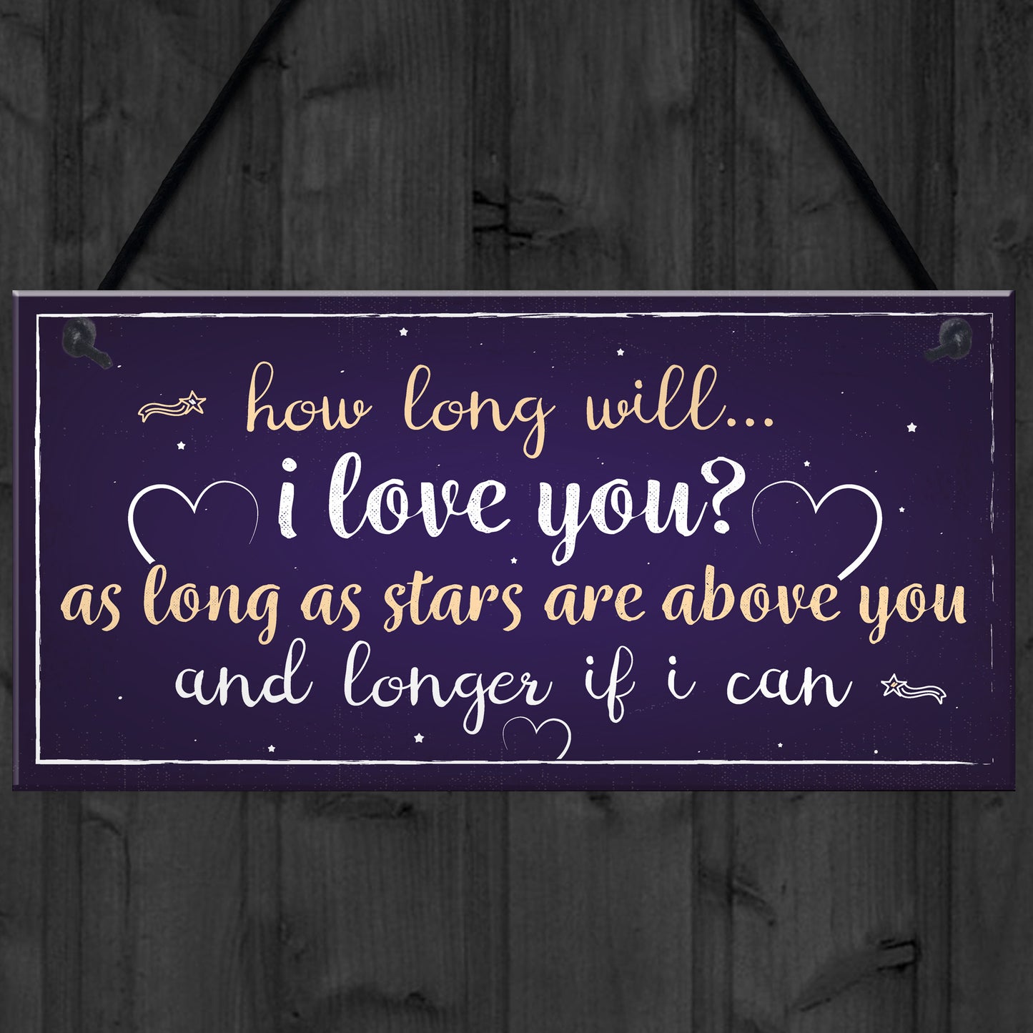 1st 25th 50th 60th Wedding Anniversary Gift Plaque Anniversary