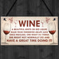 Funny Kitchen Humorous Wall Plaque Vintage Shabby Chic Home Bar