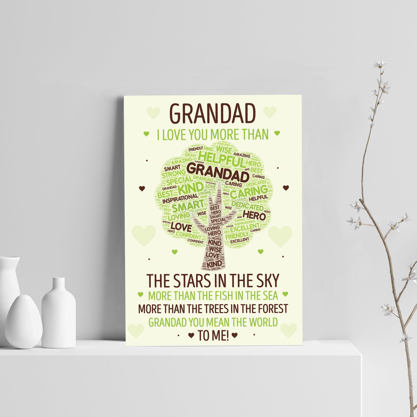 Grandad Print Grandad Birthday Christmas Gift From Grandchild