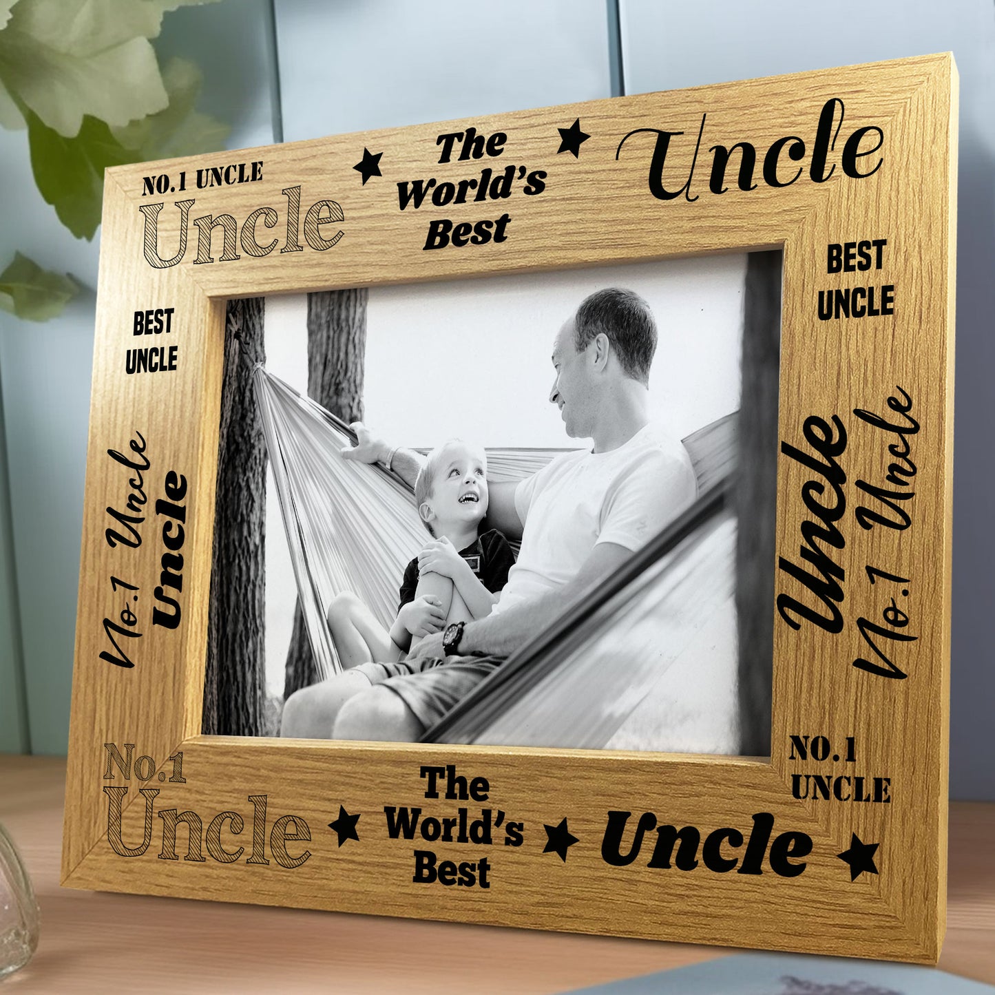 UNCLE PHOTO FRAME For Best Uncle Fathers Day Birthday Gift