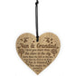 Nan And Grandad Sign Engraved Heart Gift For Grandparents
