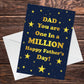 Fathers Day Card CUTE Love Cheeky Dad Daddy Father Card