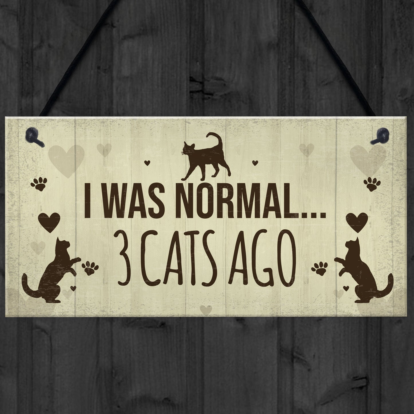 Funny Cat Gifts For Cat Lovers Birthday Cat Sign For Home Wall