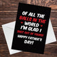 Funny Rude Fathers Day Card For Dad A6 Card Joke Dad Card