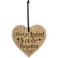 Beautiful Memorial Plaque For Dad Engraved Heart Dad Gift