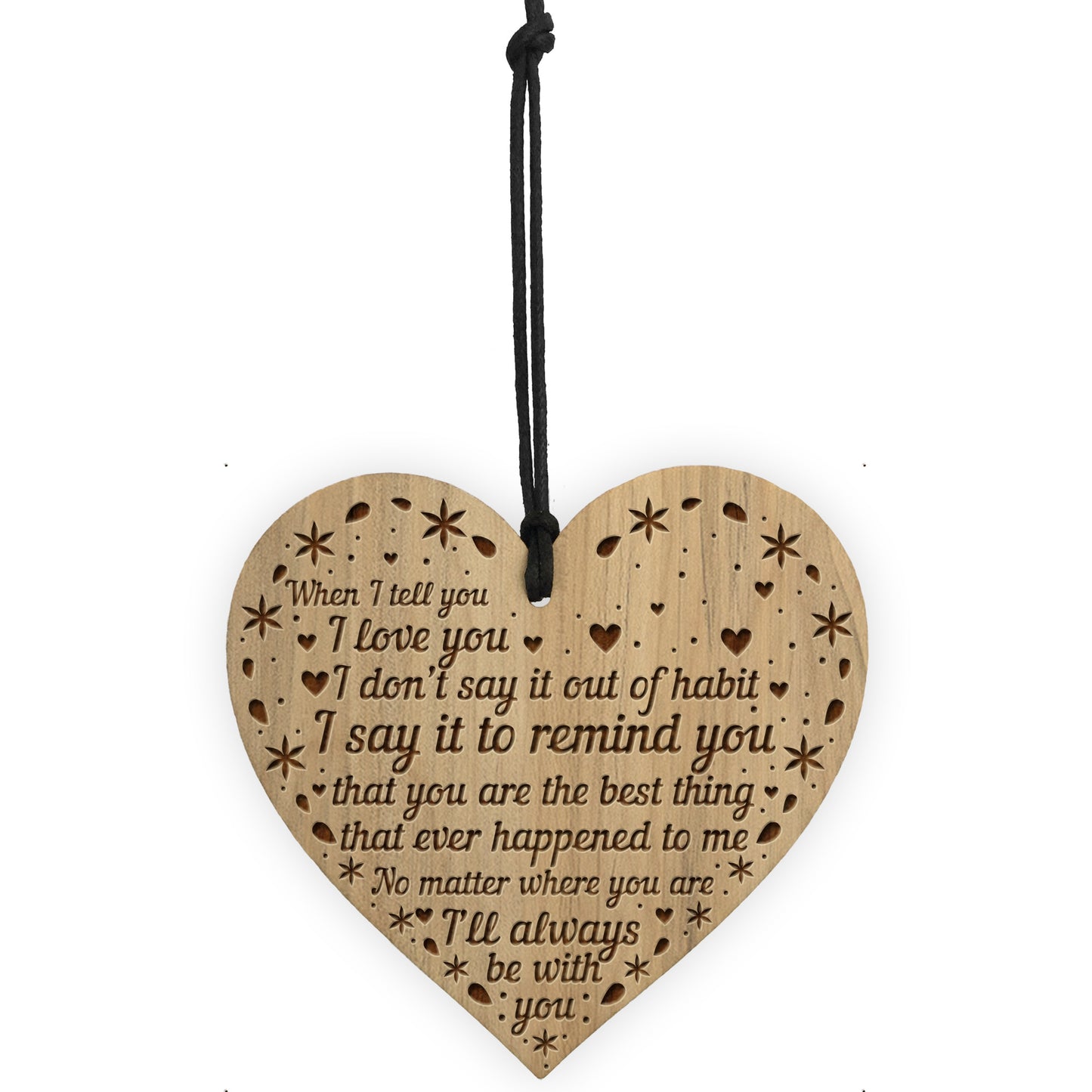Anniversary Gift Card Engraved Heart Boyfriend Girlfriend Gift