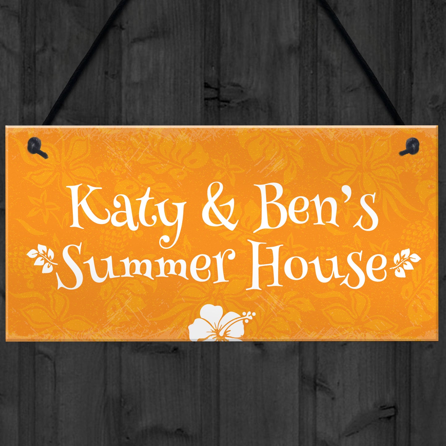 Summer House Sign Personalised Garden Sign Garden Shed Hanging