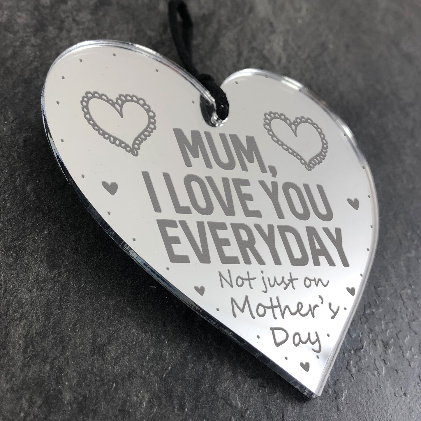 Mothers Day Gift Funny Engraved Heart Gift For Daughter Son
