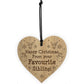 Brother Sister Christmas Gift Wooden Heart Funny Sibling Gift