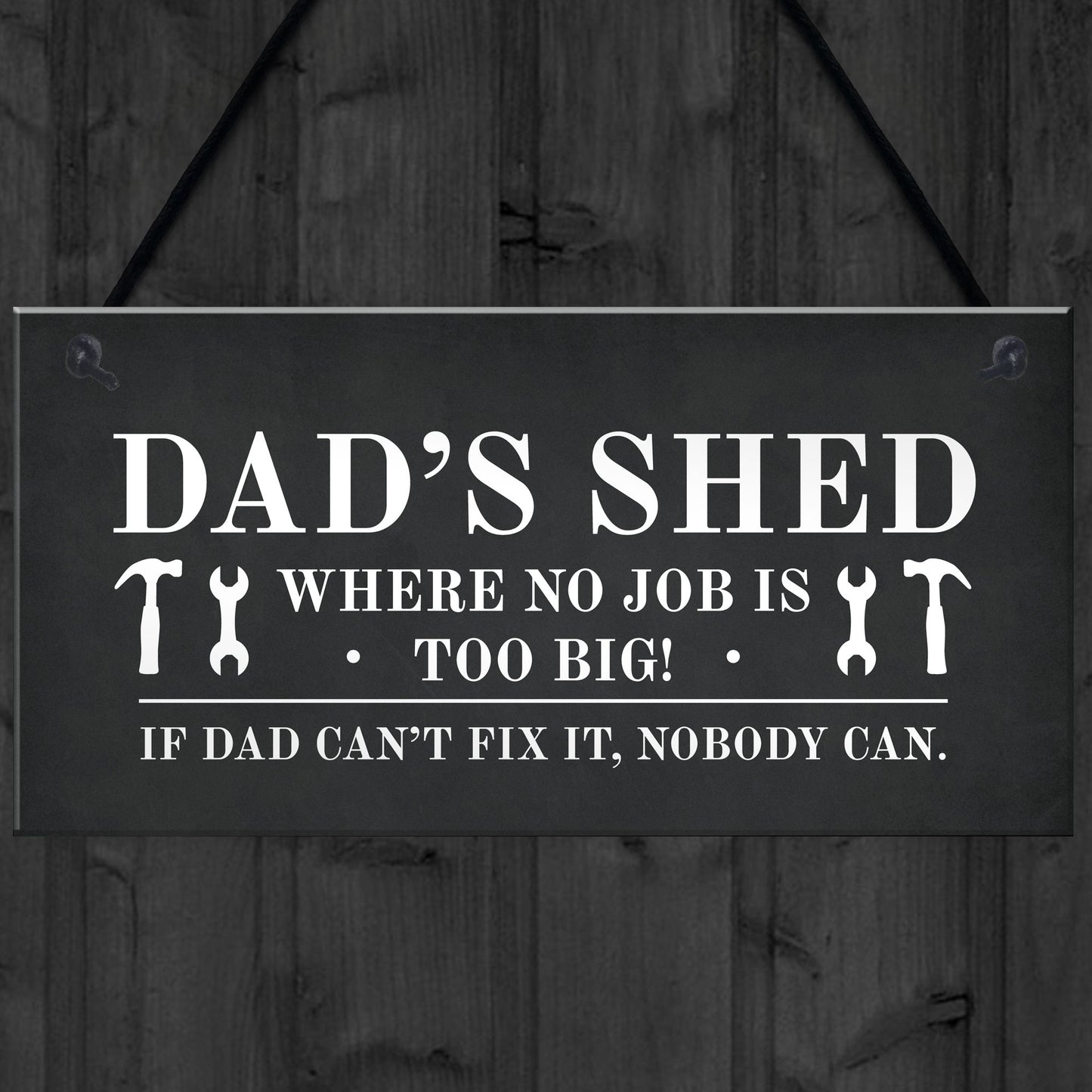Dads Shed Sign Hanging Garden Plaque Gift For Dad Fathers Day