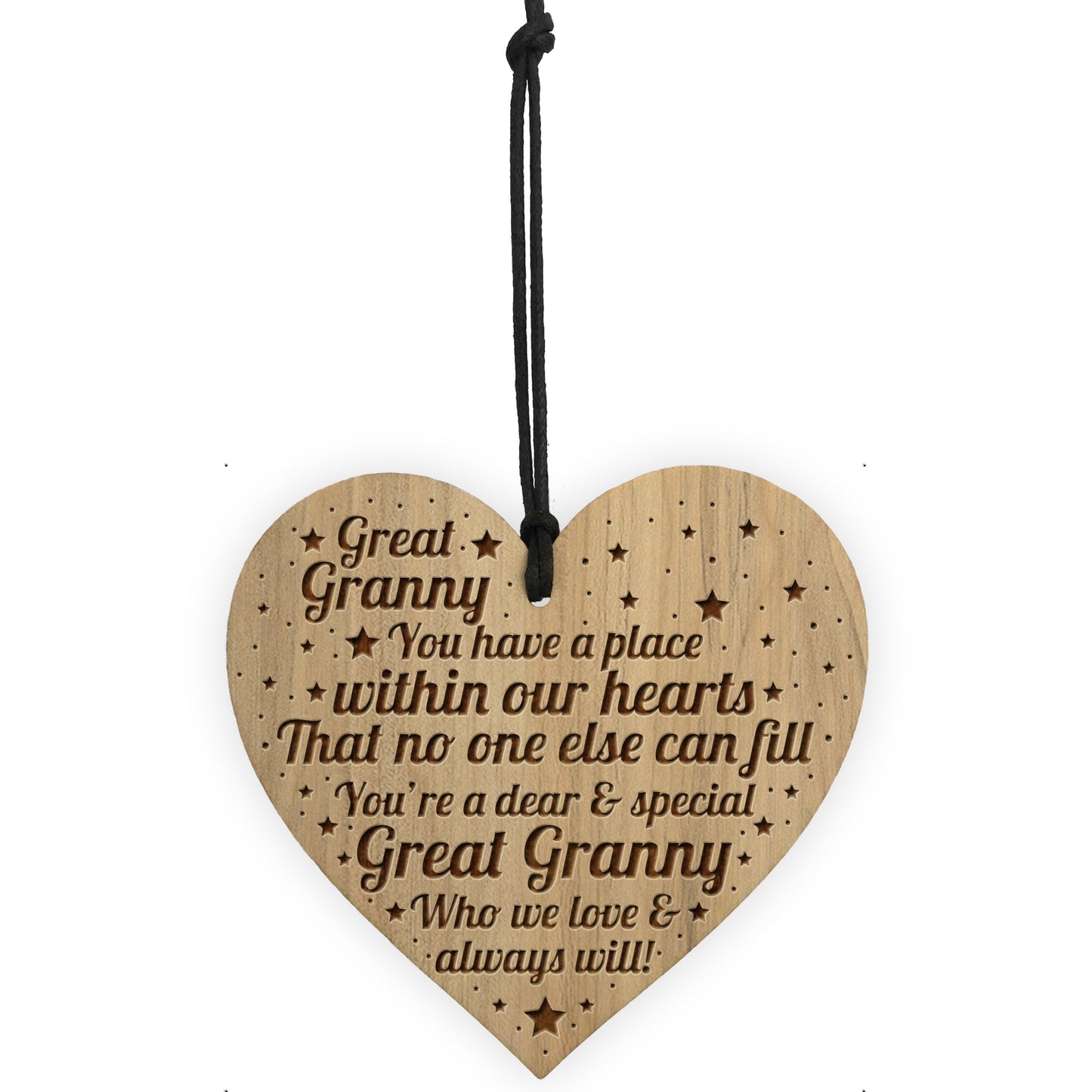 Great Grandmother Gifts Engraved Heart Great Granny Birthday
