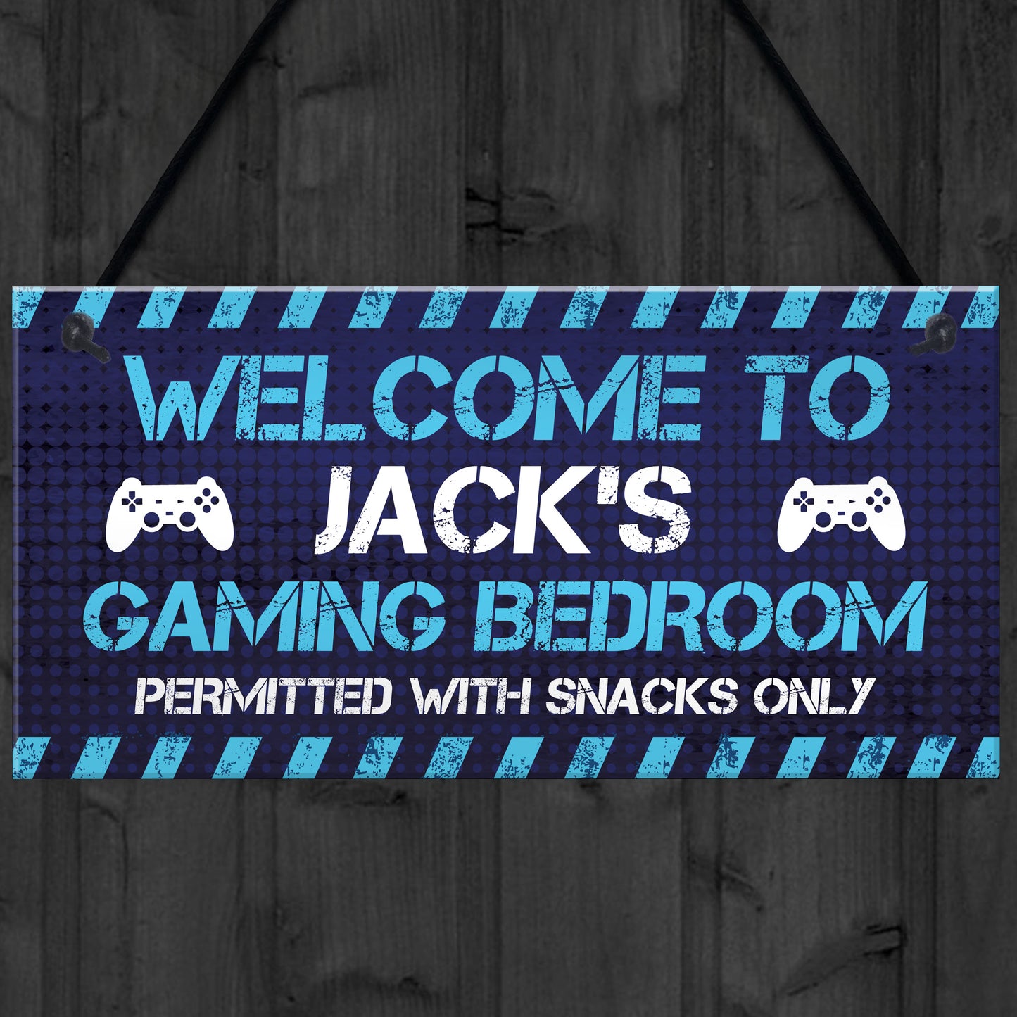 Gaming Welcome Sign For Boys Bedroom Novelty Gamer Gifts