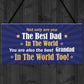 Dad Gifts Hanging Sign Dad Grandad Birthday Gift Fathers Day