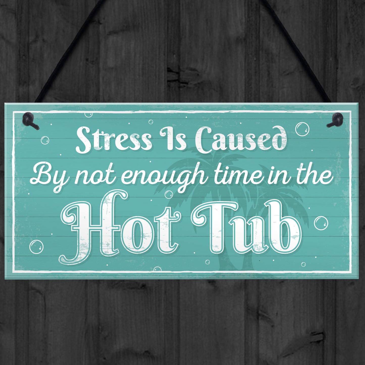 Novelty Hot Tub Welcome Plaque Garden Sign Home Door Wall Gift