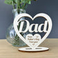 Dad Gift Ideas Wood Standing Heart Fathers Day Gift Dad Gifts