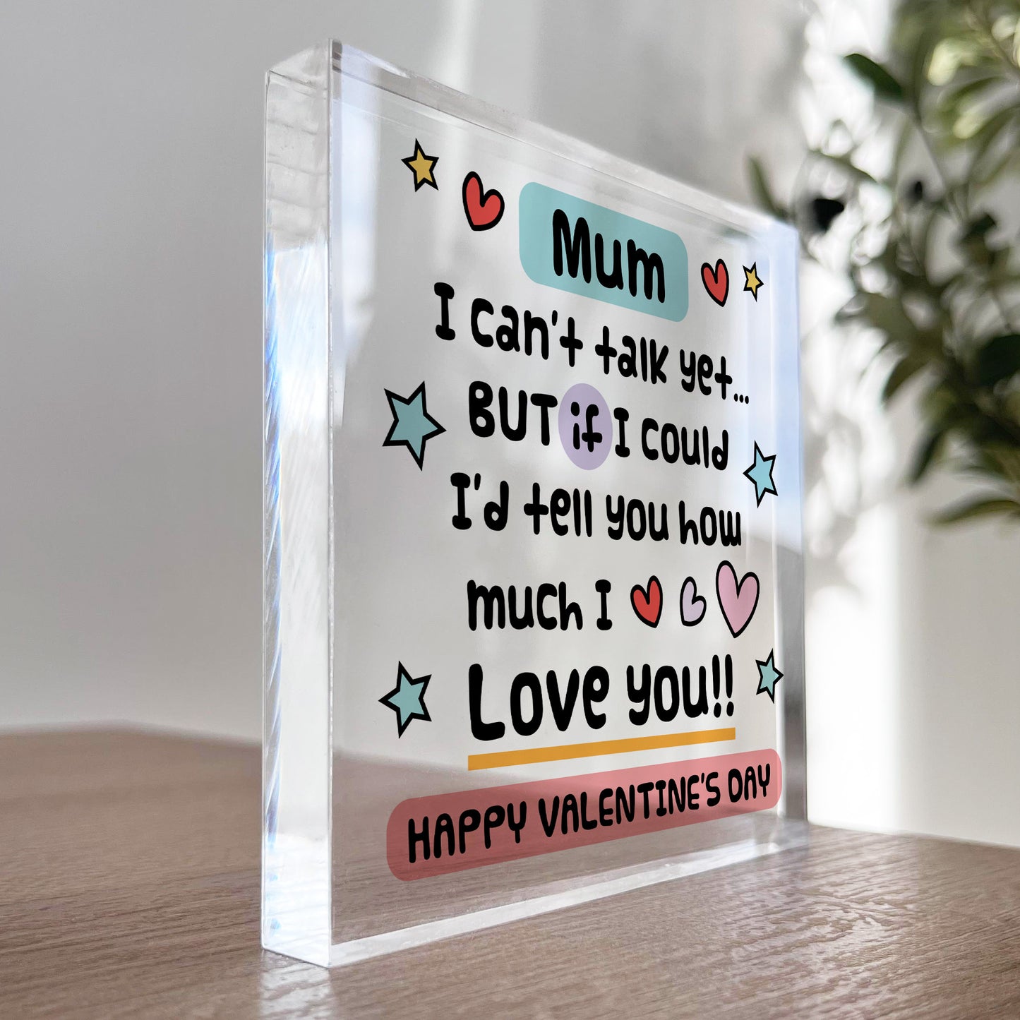 Happy Valentines Gift For Mum From New Baby Daughter Son
