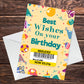 Best Wishes Birthday Card Funny Joke Reduced Cheap Birthday