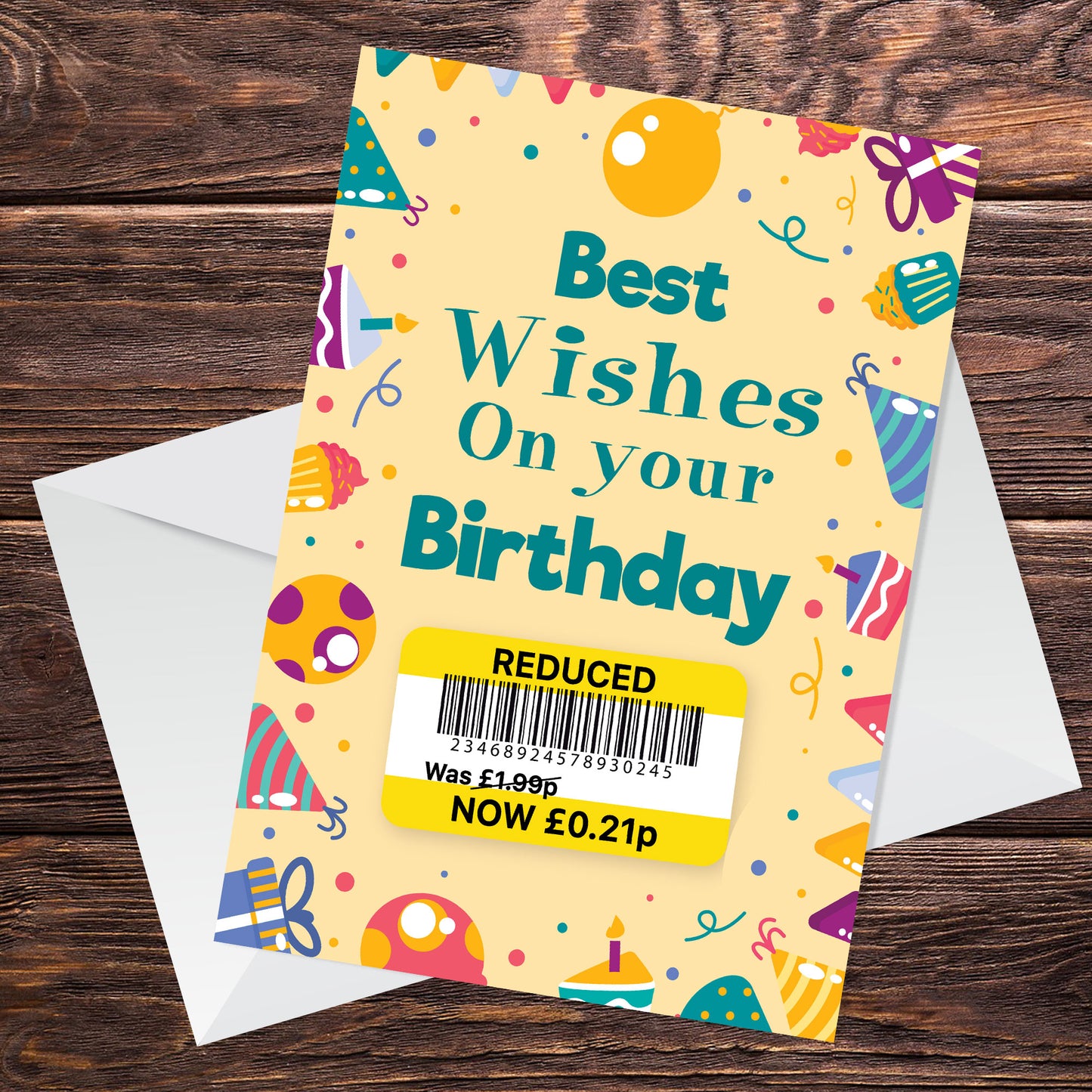 Best Wishes Birthday Card Funny Joke Reduced Cheap Birthday