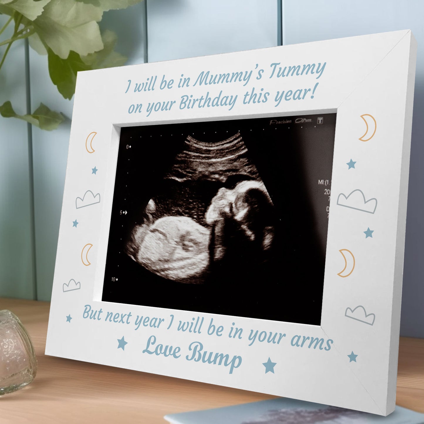 Birthday Gift For Daddy To Be Wooden Photo Frame From Bump Gifts