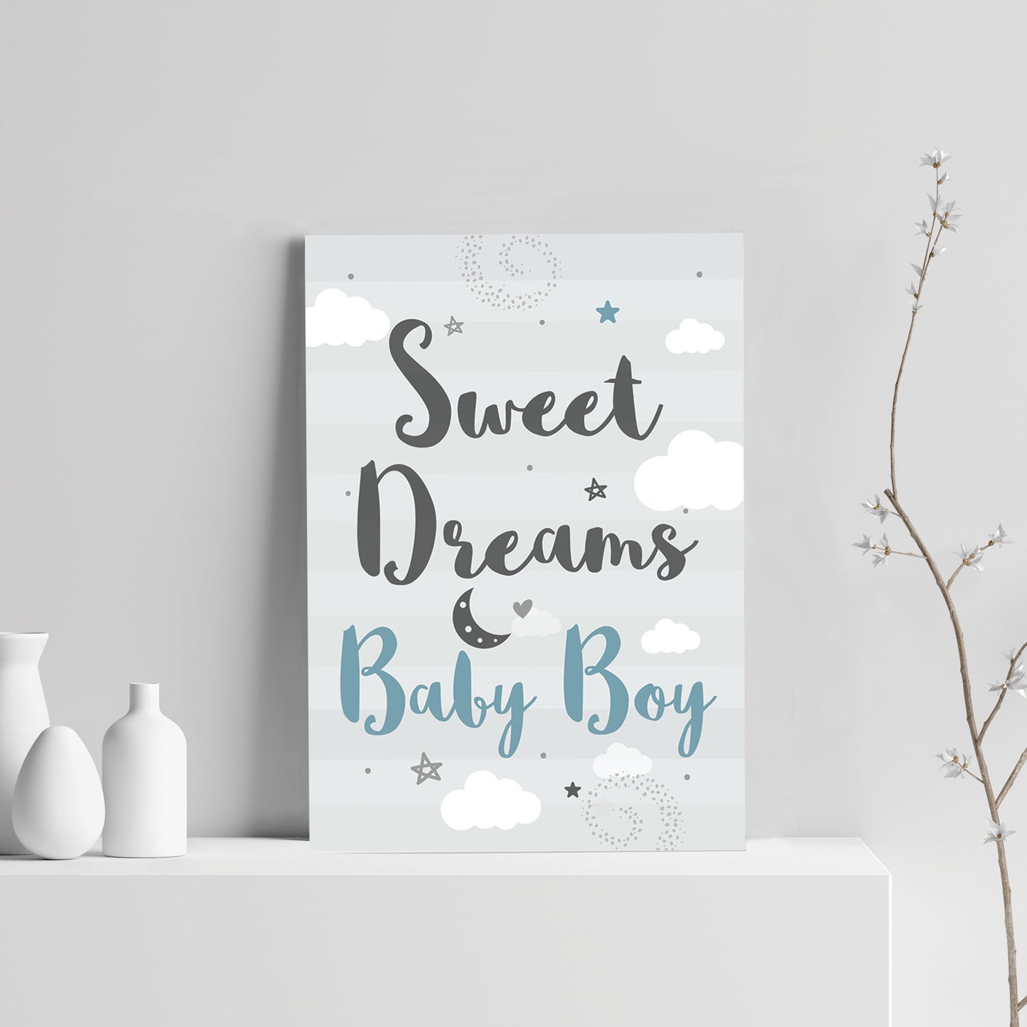 Nursery Print For Baby Boys Bedroom Wall Art Nursery Accessories