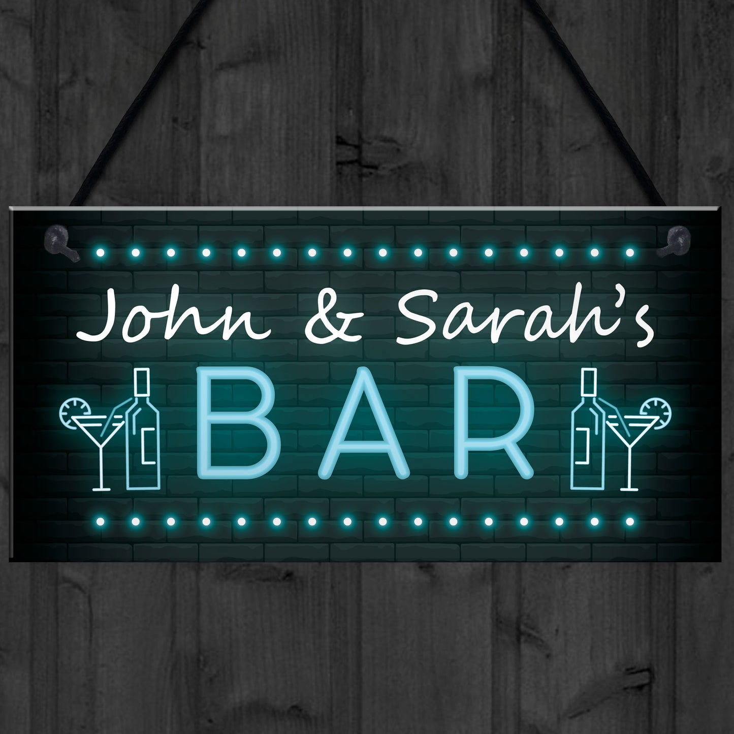 Home Pub Bar Personalised Sign Plaque For Man Cave Garden Bar