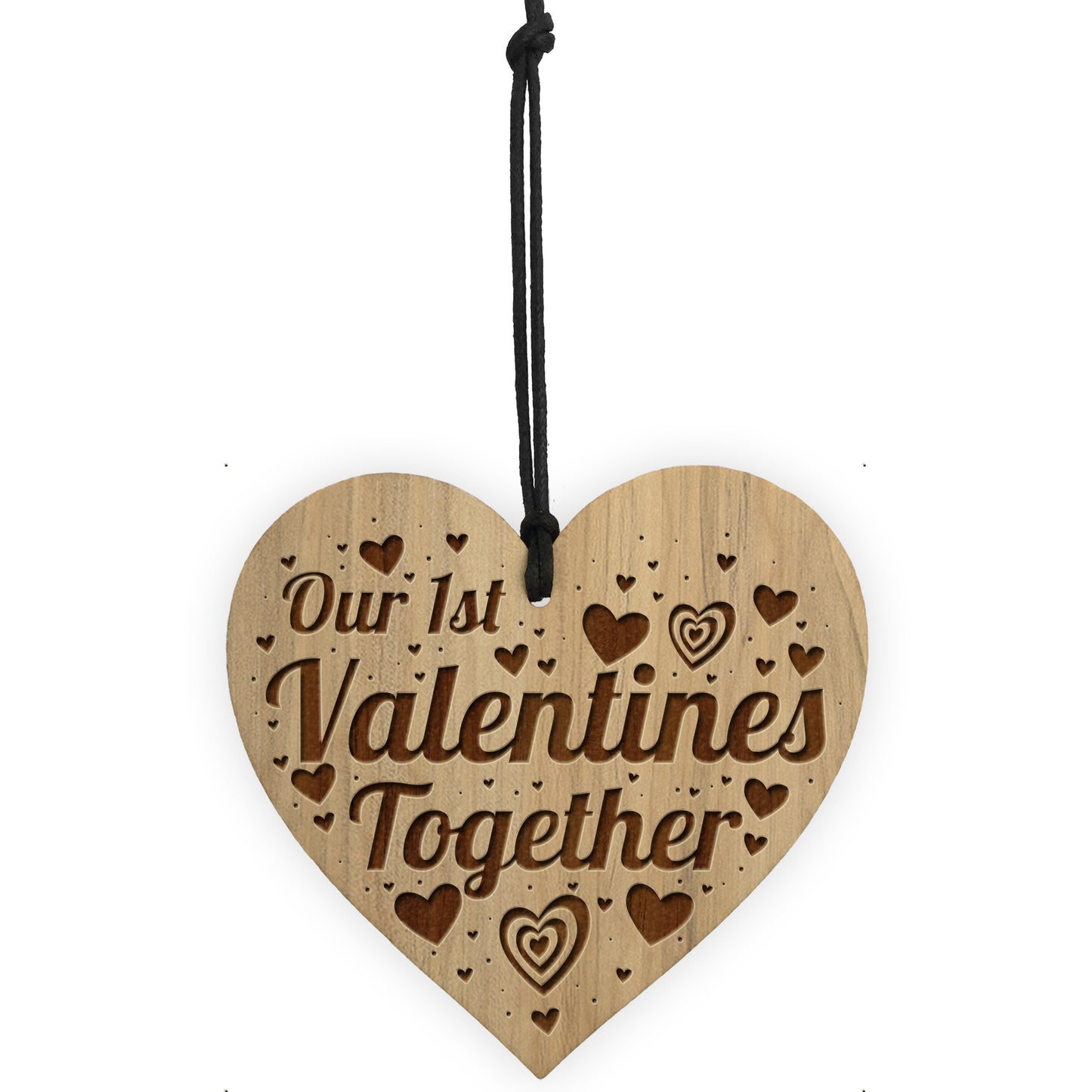 Our 1st Valentines Together Gift Engraved Heart Girlfriend Gifts