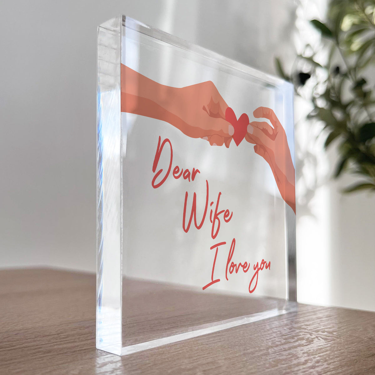 Dear Wife I Love You Cute Romantic Anniversary Valentines