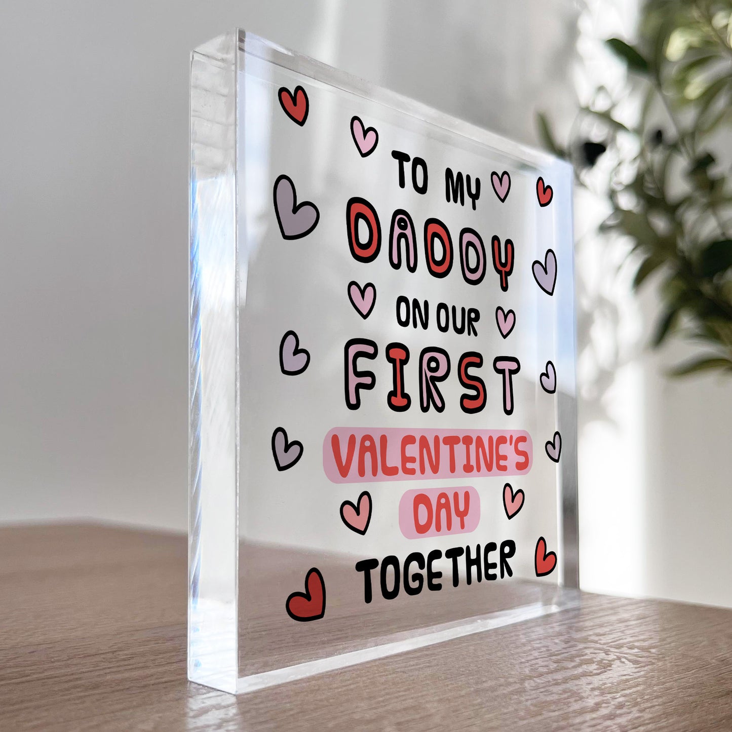 To My Daddy First Valentine's Day Gift For New Dad From Baby