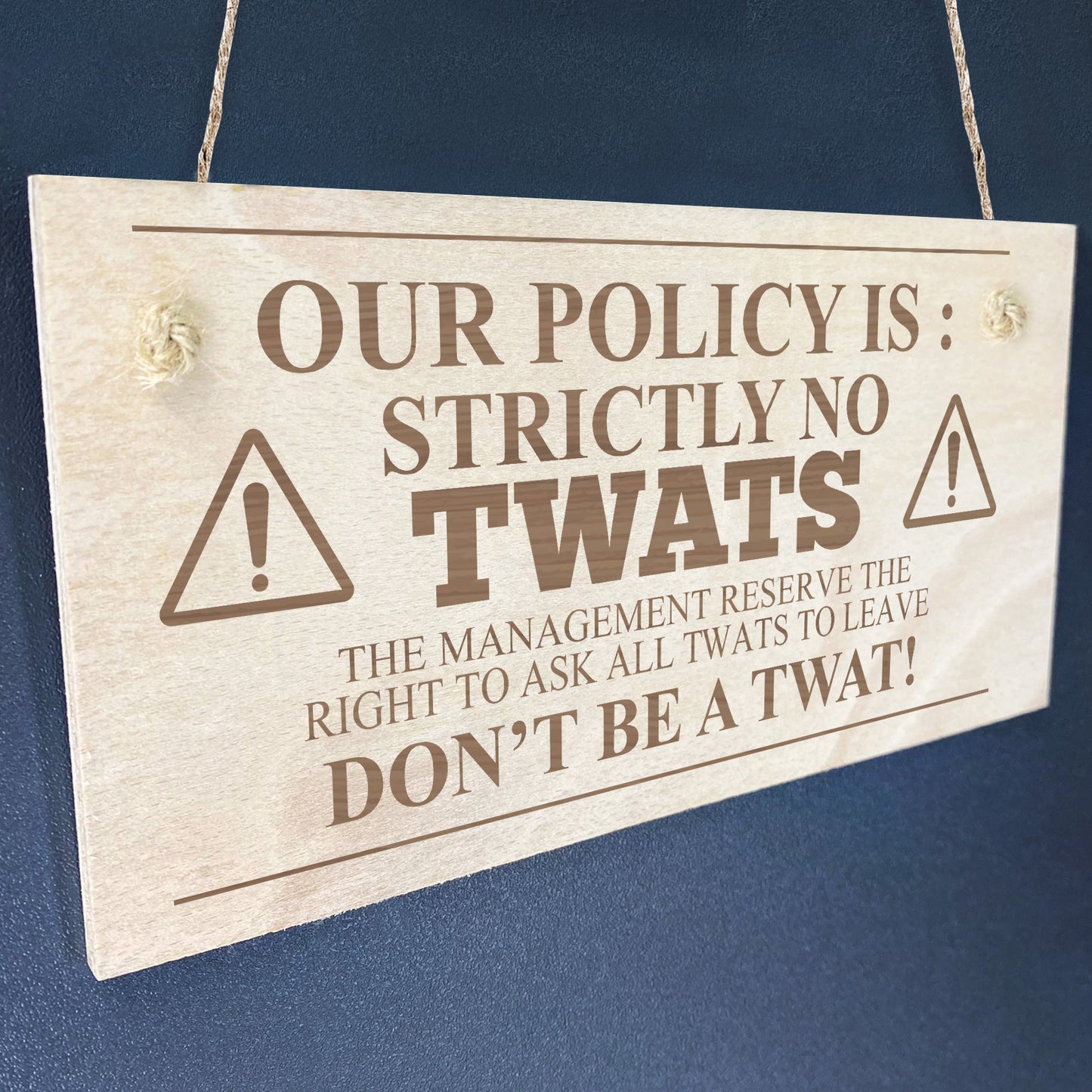 Funny Rude Bar Sign For Home Bar Pub Man Cave Wood Engraved