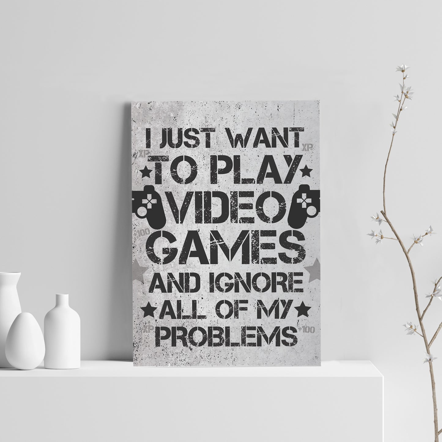 FUNNY Gamer Gift Gaming Sign For Walls Boys Bedroom Wall Decor