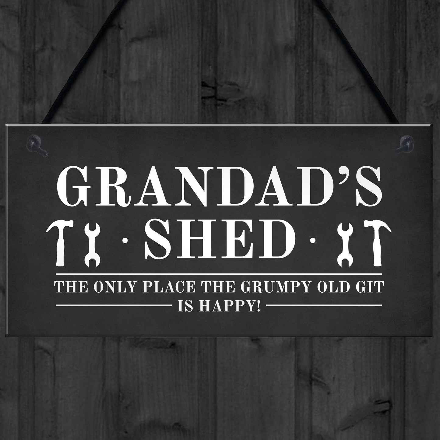Funny Grandads Shed Sign Hanging Garden Man Cave Plaque