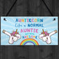 Novelty Unicorn Gift For Auntie Birthday Xmas Gifts Auntie Sign