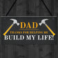 Dad Thank You Novelty Hanging Sign Christmas Birthday Dad Gift