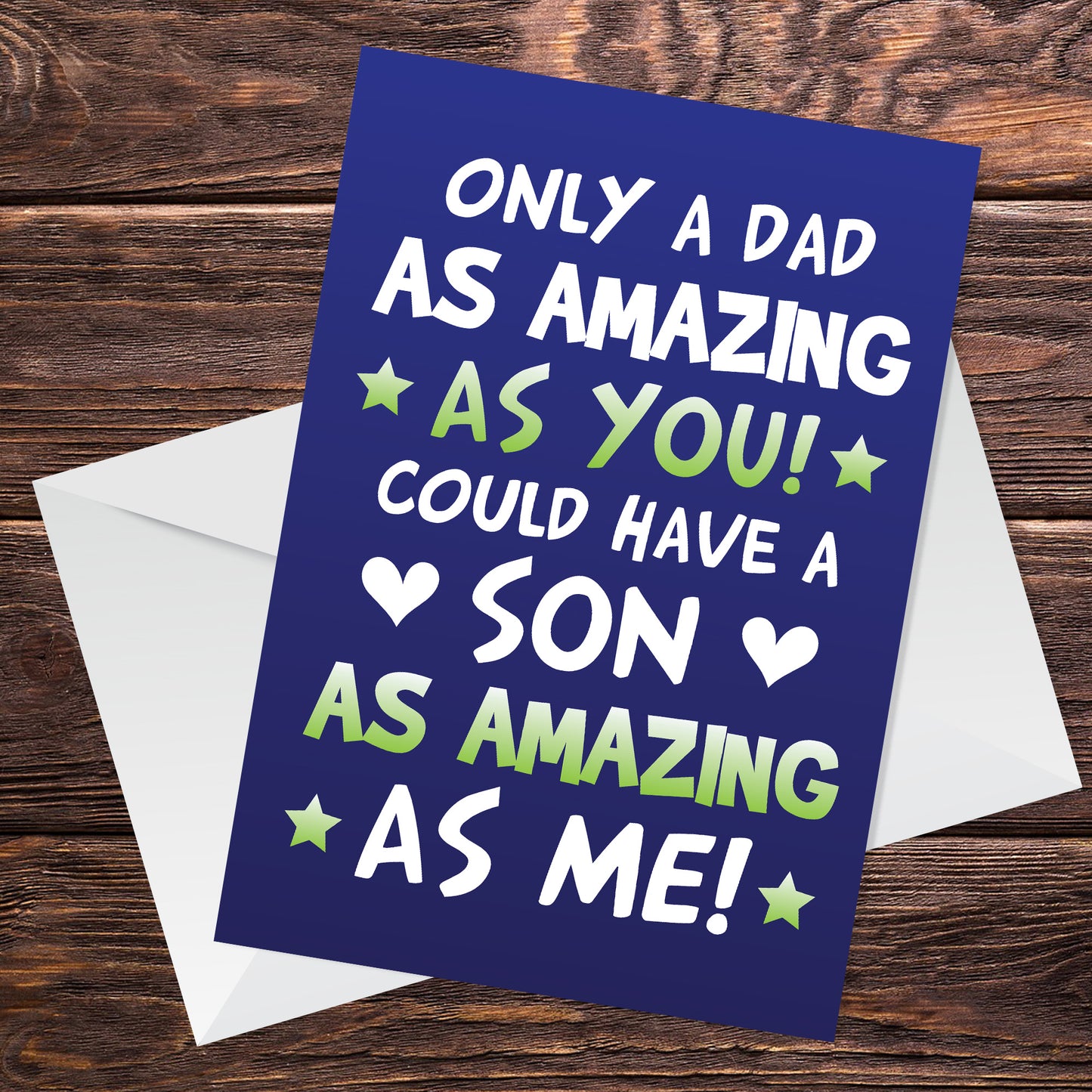 Funny Card For Dad From Son Joke Dad Birthday Card Fathers Day